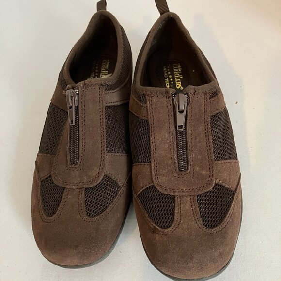 Cobbie Cuddlers Shoes Soft Leather Brown Zipper Comfort Retro Size 6.5. - Picture 2 of 10